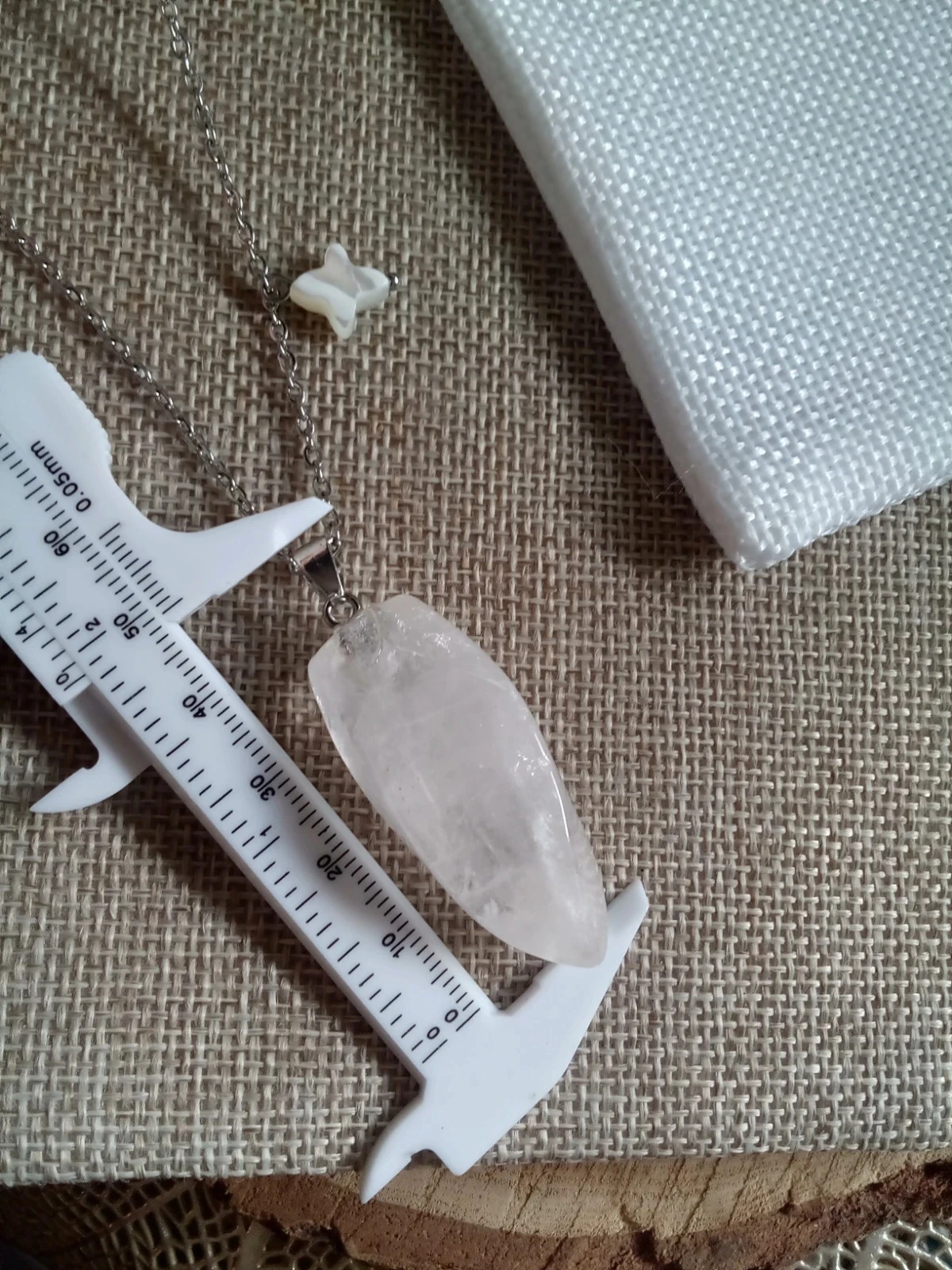 Colar de cristal de quartzo natural – photo 3